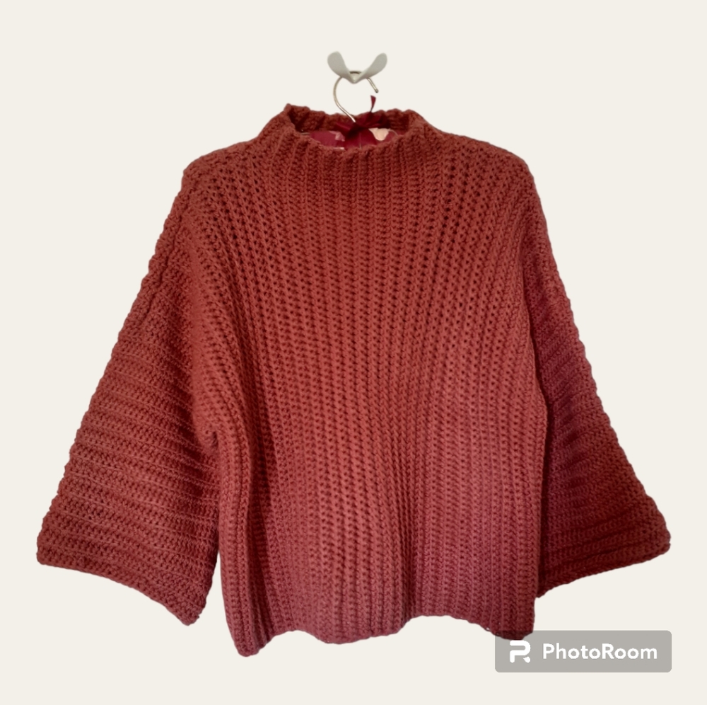 Contemporary chunky handmade sweater